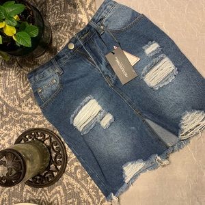 PLT denim skirt